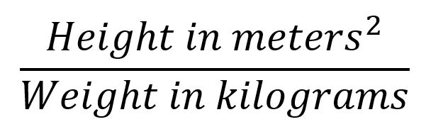 BMI Metric Equation